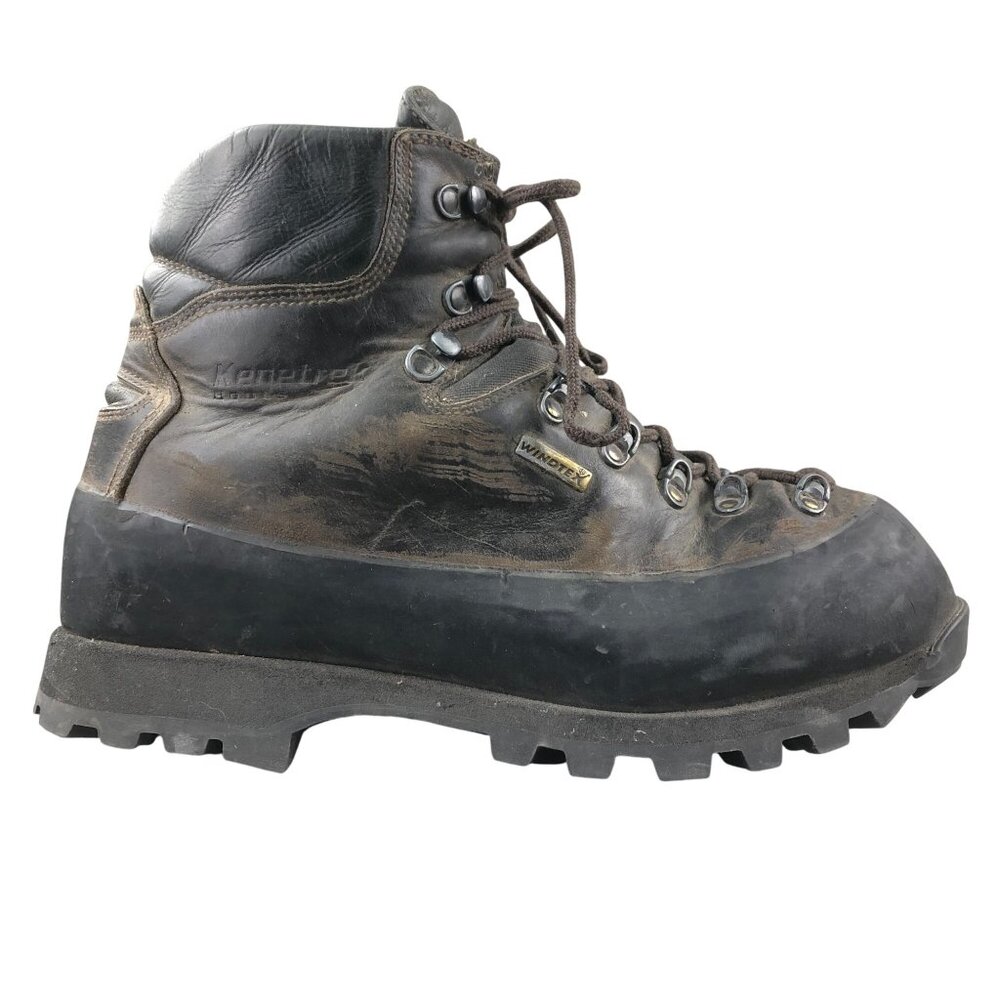 Kenetrek Men's Size 10.5M Hardscrabble Hiker Brown Leather Lace-Up Boots FAIR